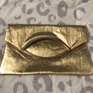 The Emporium vintage Italian gold clutch bag
